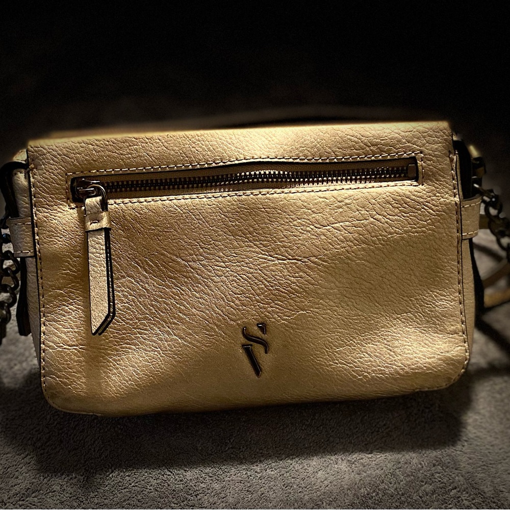 Simply Vera Vera Wang Gold Crossbody Bag